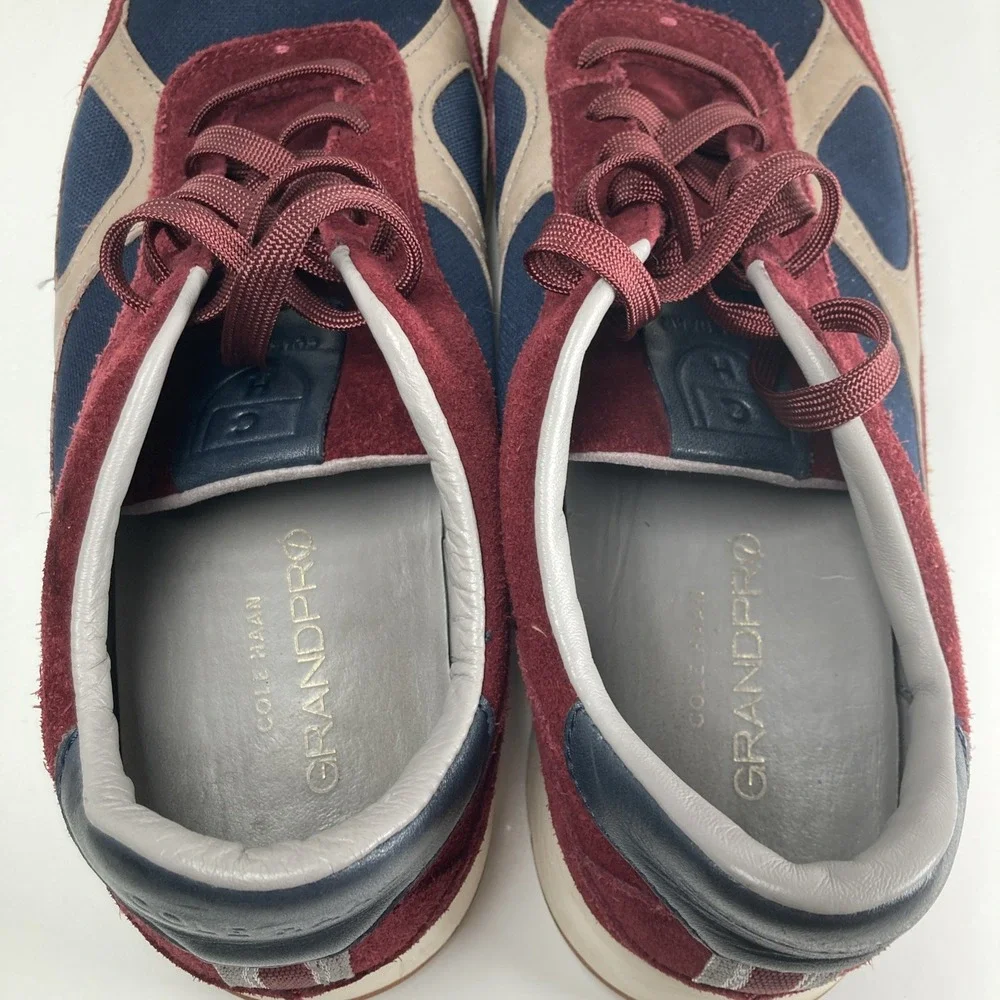 Cole Haan Grandpro Burgundy Mens Size 11.5 Classic Lace Up Running Shoes Sneaker